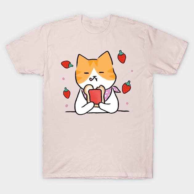 Cat Love Sandwich T-Shirt by ly.s_art